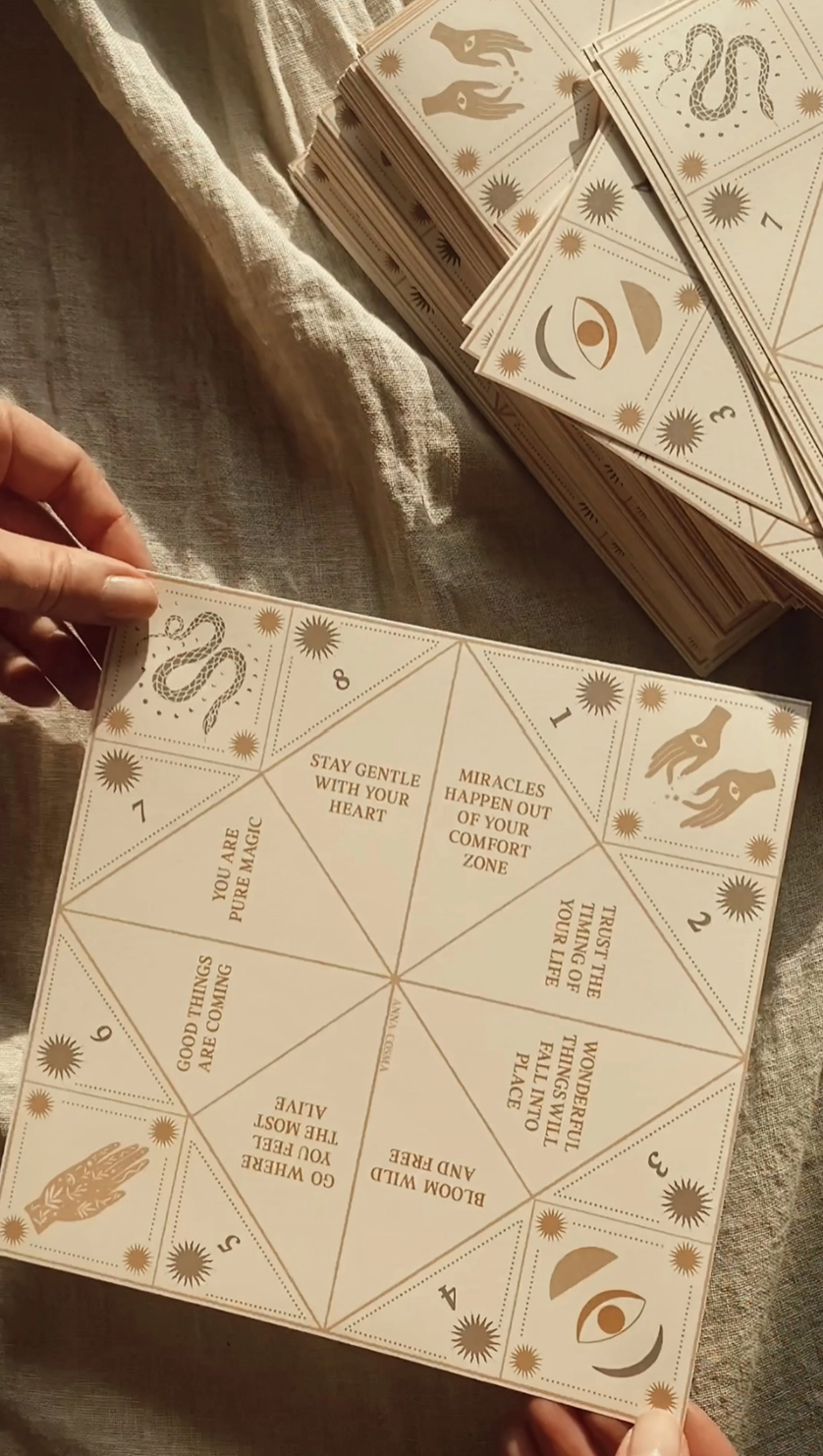 FORTUNE TELLER - IMPRESSION À FAIRE SOI-MÊME - COOTIE CATCHER - JEU ORACLE
