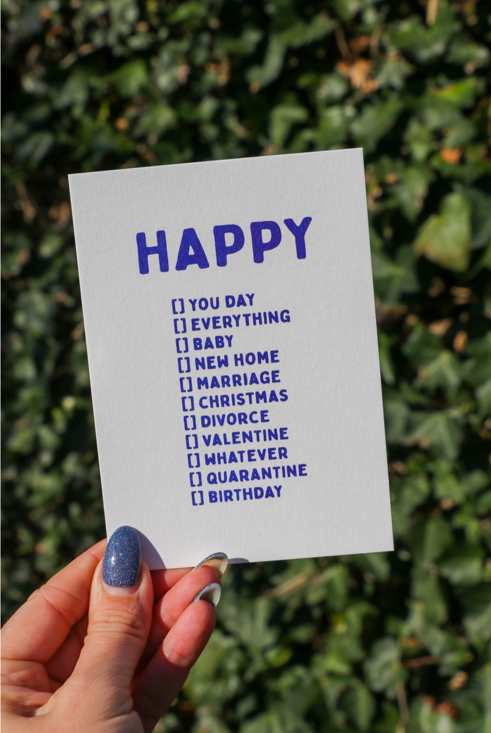 Joyeux anniversaire quelle que soit la carte postale Risograph